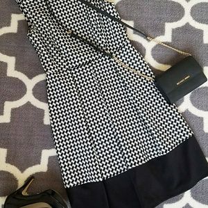 Calvin Klein Houndstooth sleeveless dress